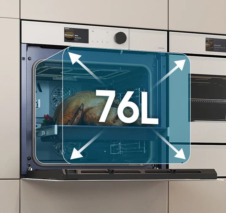 Cuptor incorporabil 76 L – Dual Cook, Air Sous Vide, WiFi, autocurățare catalitică, negru [2]