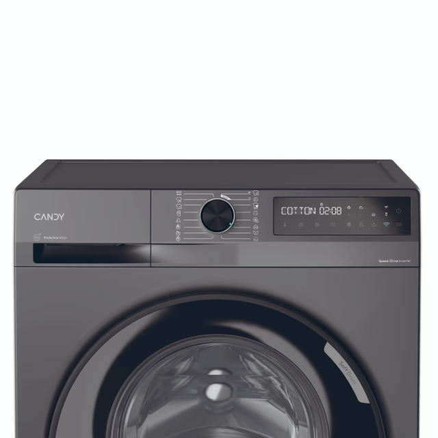 Masina de spalat rufe Candy ProWash 500 BR 410B8G-S, clasa A-20%, 10 kg, 1400 rpm,Motor Inverter,Steam,Touch display, Soft Drum, Dual Spray,Programe rapide de spalare, Wifi, Antracite [2]