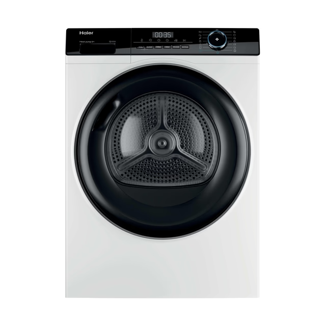 Uscator de rufe Haier HD80-A2939-S, Pompa de caldura, 8 kg, 15 programe, Clasa E, iRefresh, Program Hygienic, Alb [1]