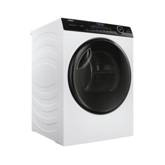 Uscator de rufe Haier HD80-A3959-S, Pompa de caldura cu compresor inverter, 8kg,Clasa C, WIFI-app hOn, 11 programe +app, alba - usa neagra [3]