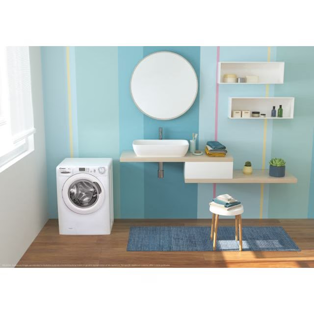 Masina de spalat rufe Candy EY 1291DE/1-S, 9 Kg, Clasa D, 1200 rpm, Smart Touch, NFC, Alb [3]