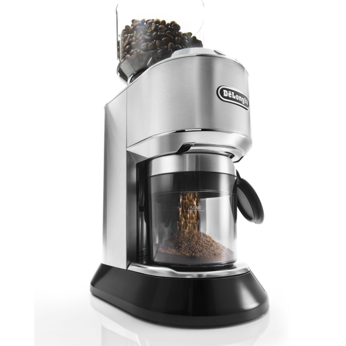 Râșniță cafea DeLonghi KG520.M, 150 W, capacitate 350 g, burr inox conic, reglaj 18 niveluri [2]