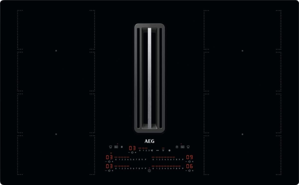 Plita cu inductie si hota integrata AEG CCE84779CB, 83 cm, FlexiBridge XT, WiFi, negru [2]