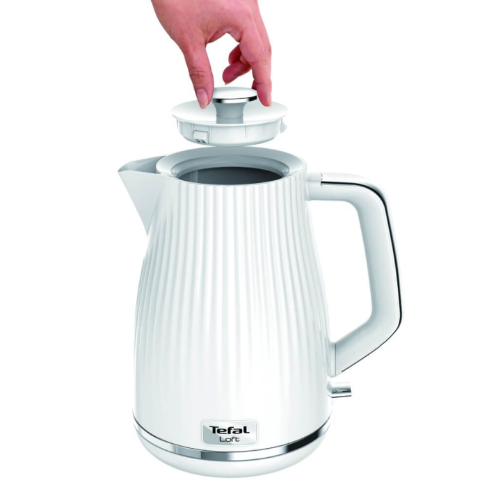 Fierbător electric Tefal Loft KO250130, 2400 W, 1.7 L, alb [2]
