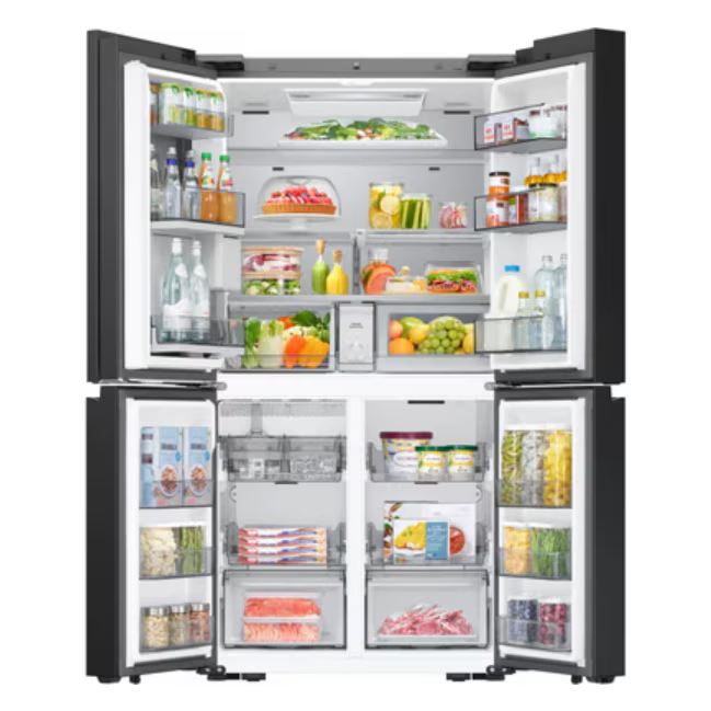 Frigider French Door 654 L – No Frost, AI Home 9″, SpaceMax, Hybrid Cooling, 185 cm, negru sticlă [3]