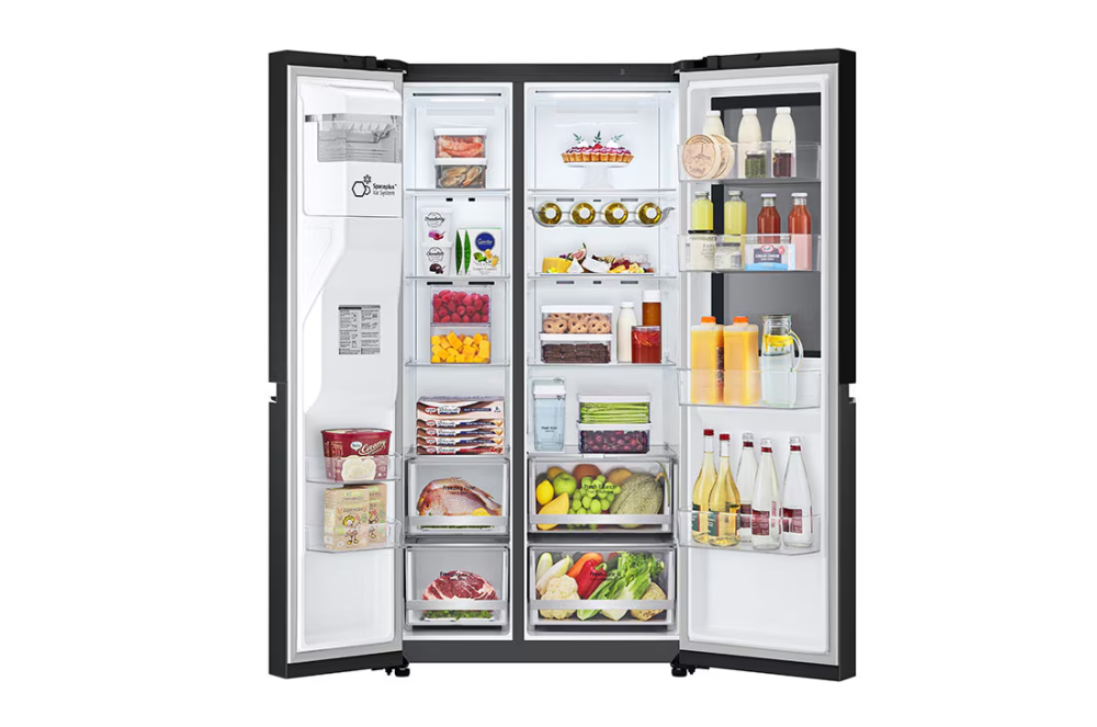 Frigider Side by Side LG GSGV81EPLL, 635L, InstaView, No Frost, WiFi ThinQ, dispenser apă și gheață [3]