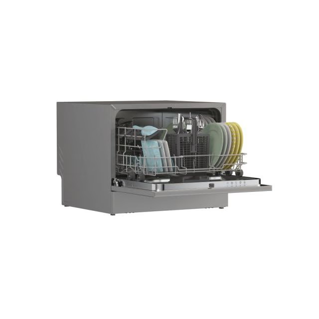 Masina de spalat vase independenta CANDY CP6E51LS, 6 seturi, 5 programe, 55 cm, Clasa E, argintiu [3]