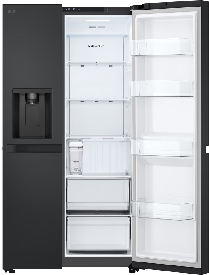 Frigider Side by Side LG GSLC41EPPE, 641L, No Frost, dispenser apă și gheață, fără racord, 179 cm, negru [2]