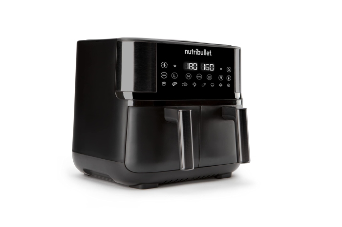 Nutribullet Twin Drawer Air Fryer NBA081B – Friteuză cu aer 8 L, 2 sertare, 2850 W [1]