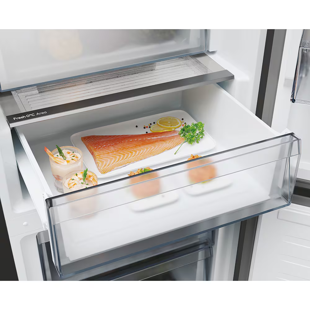 Frigider combină Candy 409 L – Total No Frost, Wi-Fi hOn, congelator jos, 205 cm, negru [2]