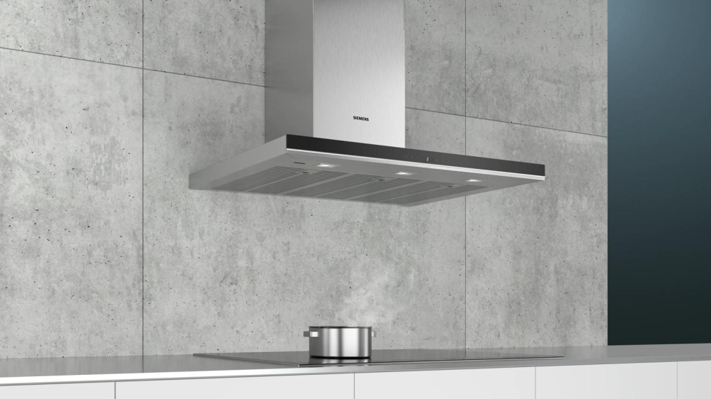 Hotă decorativă Siemens iQ700 LC91BUR50, 90 cm, 965 m³/h, Home Connect, iQDrive, TouchControl, Inox [2]