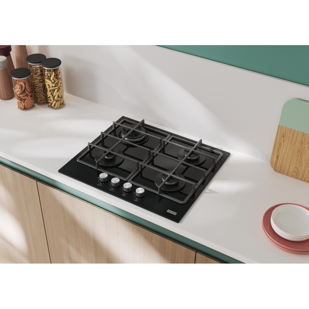 Plita Gaz FHSM 604 3G DC BK C Nero [3]