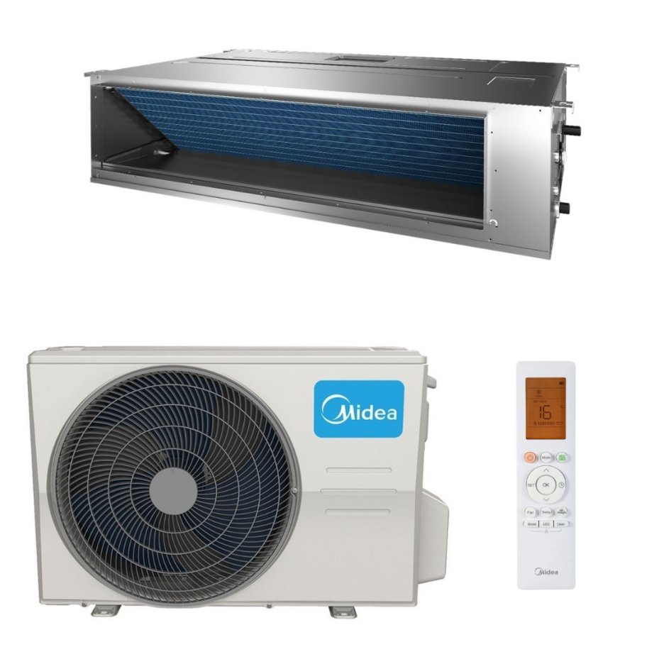 Aparat de aer conditionat tip duct Midea 24000 BTU MTJ-24HWFNX(GA) A7 / MOX430U-24HFN8-Q(GA) V1, Inverter, montaj tavan fals [2]