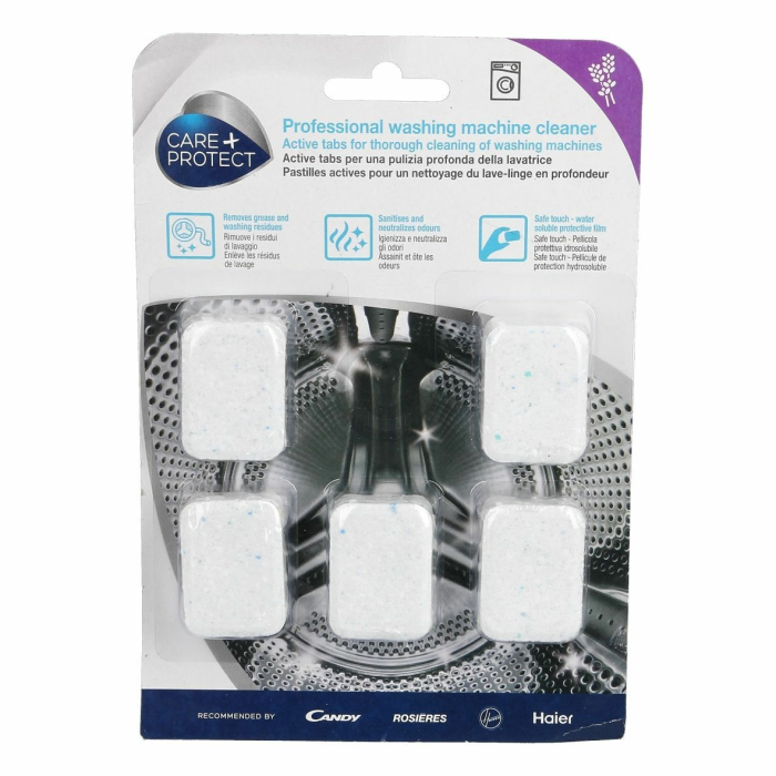 Candy CDT1005 Cleaning Tabs – pastile de curăţare pentru maşina de spălat (5 tablete), marcă Care+Protect / Candy [1]