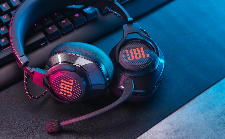 Căști gaming wireless 2.4 GHz, QuantumSURROUND, 50 mm, autonomie 40 ore, microfon flip-up, negru [2]