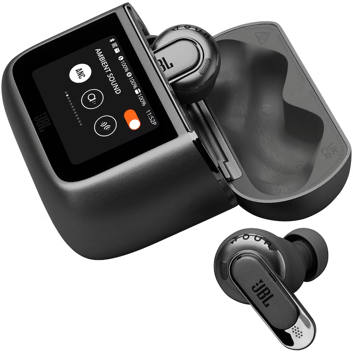 Casti in-ear JBL Tour Pro 3, True Wireless, Bluetooth, ANC, Smart Case, Spatial 360, 44h autonomie, Negru [2]