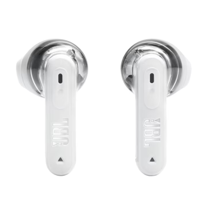 Casti audio in-ear JBL Tune Flex 2 Ghost White, True Wireless, Adaptive Noise Cancelling, Bluetooth 5.3, Multi-Point, 48h autonomie, alb transparent [2]