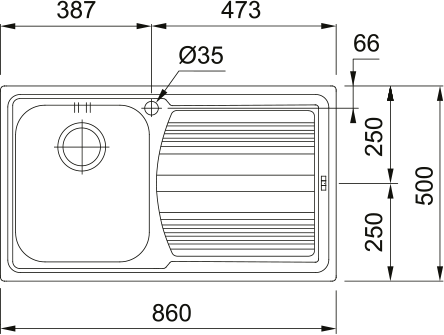 Chiuveta Inox LLL 611-L DR [2]