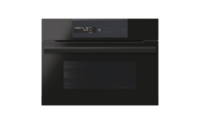 Cuptor incorporabil compact Haier HWO45NB6T0B1, Electric, Clasa A++, Multifunctional, 12 programe, 34 l, Functie STEAM (abur), Grill, Afisaj digital I-Message, Sistem de curatare - H2O, Negru [1]