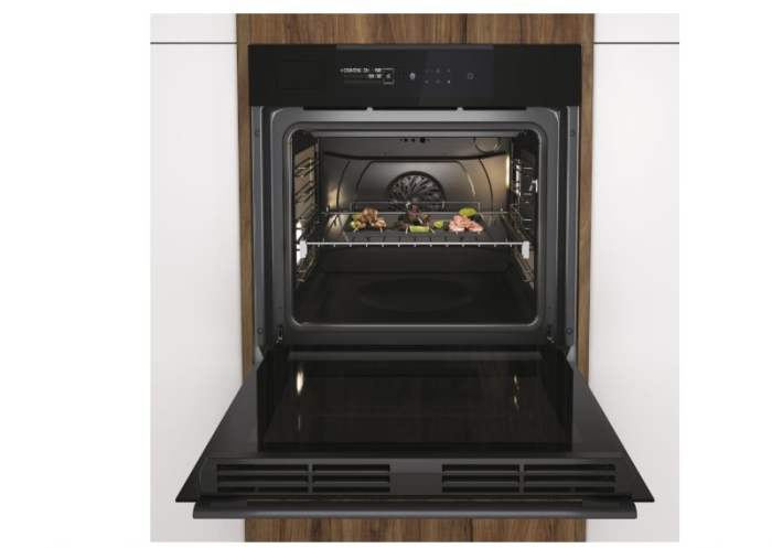 Cuptor incorporabil Haier HWO60SM5S5BH, Electric, Clasa A+, 70 l, Hidrolitic + Catalitic, 9 funcții, Control si continut avansat (Wi-Fi + BLUETOOTH®), Clasă A+, Negru, L x A x I (mm) 595X595X568 [3]