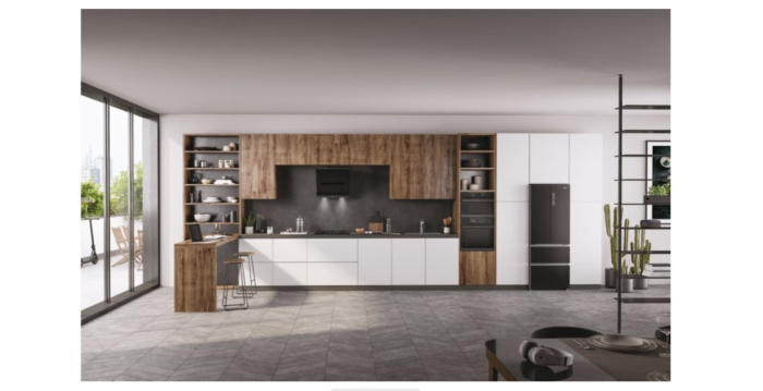 HADG6DCS56B Hota I-Clean Series 4 Montata pe perete, Touch control, Ușoară LED, 4 viteze, Clasă A++, Negru, L x A x I (mm) 600x450x1250 [4]