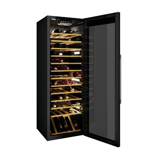 Hoover HWC 200 EELW/NF – Răcitor vinuri 81 sticle, termoelectric, LED, rafturi inox [2]