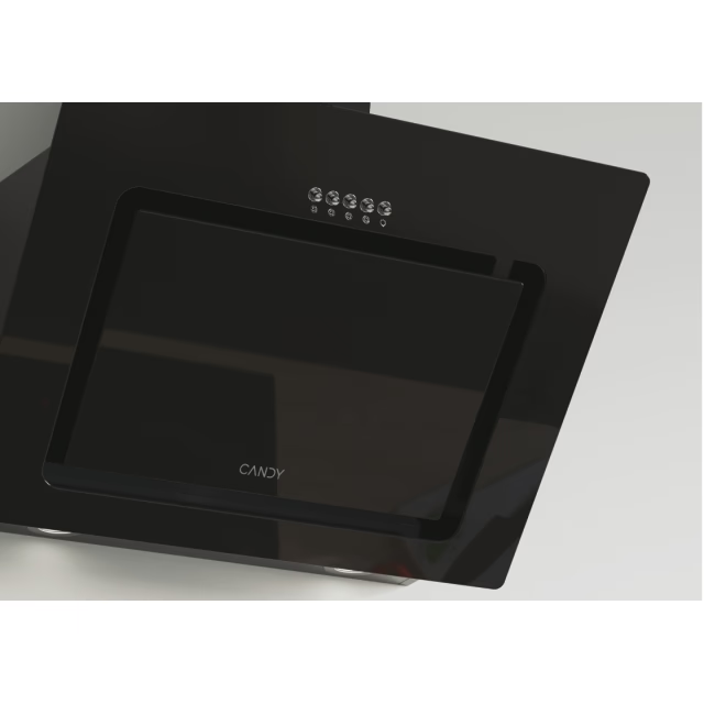 Hota incorporabila decorativa Candy CVMAD60/1N/1, Putere de absorbtie 441 mc/h, 3 trepte de viteza, LED, Clasa C, 60 cm, Sticla Neagra [2]