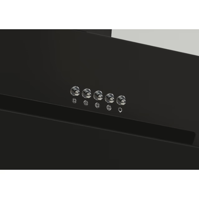 Hota incorporabila decorativa Candy CVMAD60/1N/1, Putere de absorbtie 441 mc/h, 3 trepte de viteza, LED, Clasa C, 60 cm, Sticla Neagra [3]