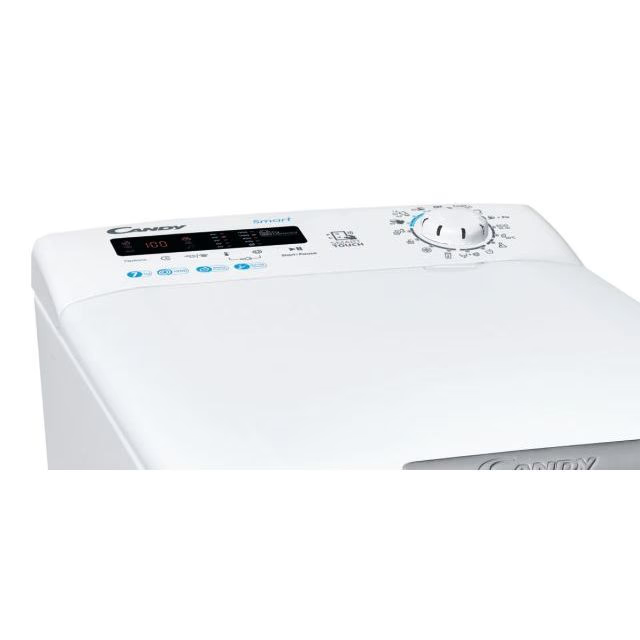 Masina de spalat rufe cu incarcare verticala Candy CSTG 272DVET/1-S, clasa E, 7 kg, 1200 rpm, Gentle Touch Opening, Easy Iron, Programe rapide de spalare, alba [3]