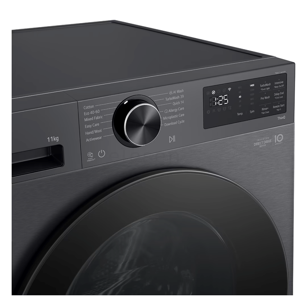Masina de spalat rufe LG F4X5011TBB, 11kg, 1400rpm, AI Direct Drive, TurboWash360, Steam, WiFi [3]