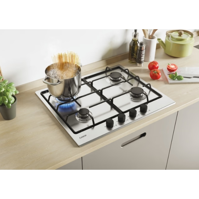 Plita incorporabila Candy CM6PBRX/4U2, Gaz, 4 arzatoare, 60 cm, Inox [3]