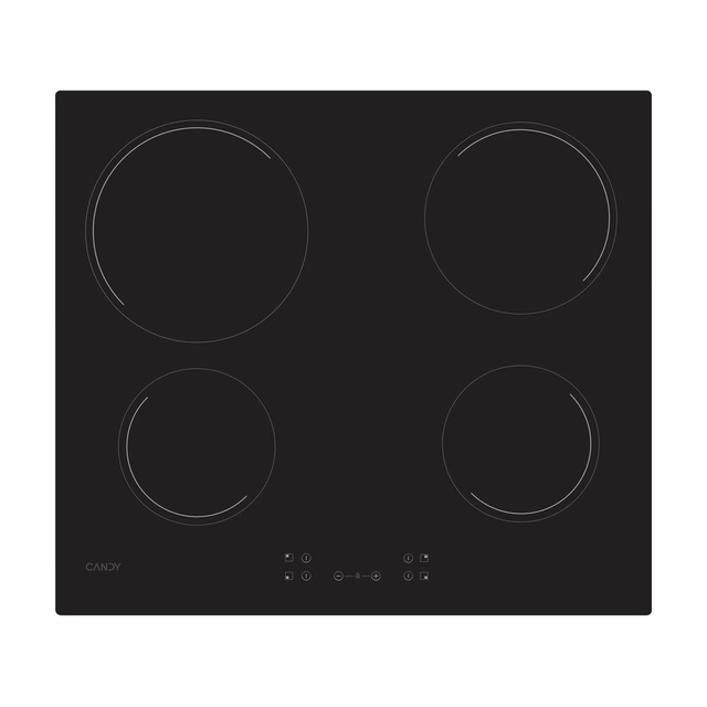 Plita incorporabila CANDY Idea CH64CCB/4U2, Vitroceramica, 4 zone de gatit, 6500 W, Control touch, Negru [1]