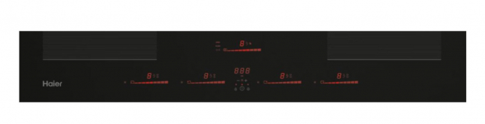 Plita incorporabila cu hota inclusa HAIH8IFMCE, seria 6, 4 zone, 80 cm, Negru [4]