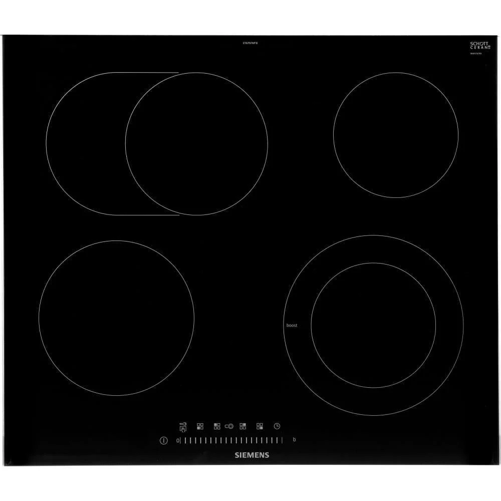 Plita incorporabila vitroceramica Siemens ET801FCP1D iQ300, 80 cm, 4 zone, touchSlider, powerBoost, negru [2]