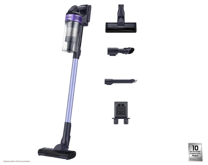 Samsung Jet 60 Turbo VS15A6031R4 – aspirator vertical fără fir, 21,6V, până la 40 minute autonomie, rezervor 0,8L. [3]