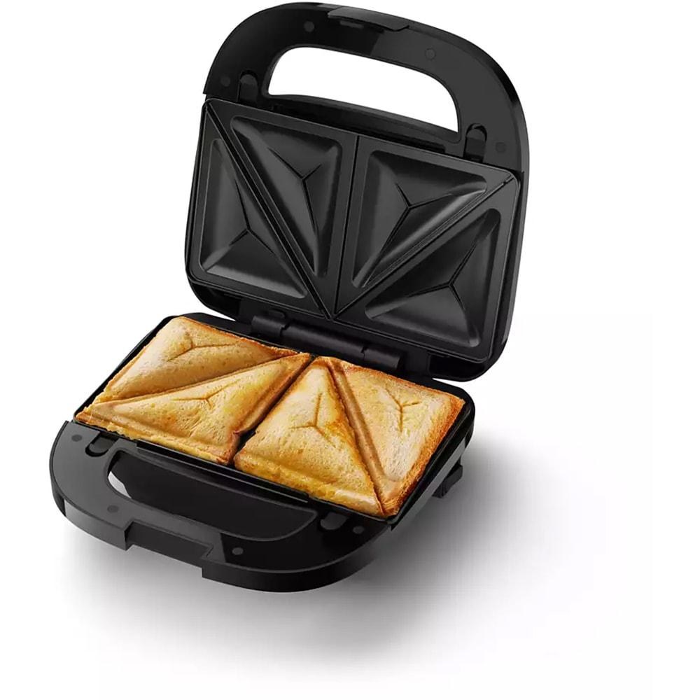 Sandwich maker Philips HD2330/90 Seria 3000, 750 W, plăci neaderente, sistem blocare [2]