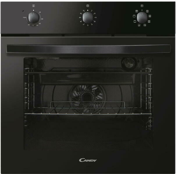Set cuptor incorporabil Candy FIDC N612, Electric, 70 l, Display, Grill, Display, Clasa A + Plita incorporabila Candy CH64CCB/4U2, Vitroceramica, 4 zone de gatit, Power management, 60 cm, Negru [1]