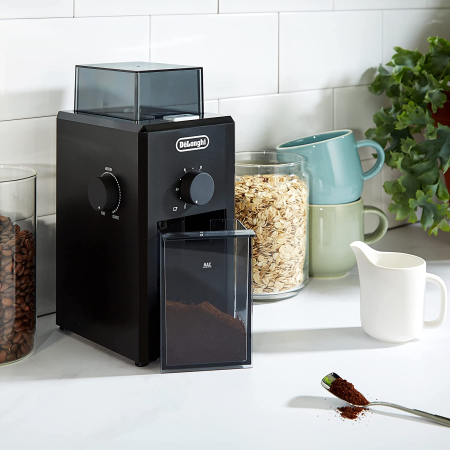Râşniţă de cafea DeLonghi KG79, 110 W, burr inox, 120 g boabe, 1-12 ceşti [1]