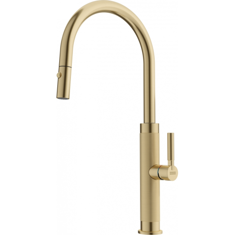 Baterii Bucătărie - Baterie Mythos Master Piece J Pull Out Spray Gold
