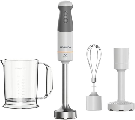 Mixere de mână - Blender vertical Kenwood Triblade HBM40.006WH, 650W, alb