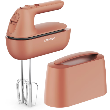 Mixere de mână - Mixer de mână Kenwood QuickMix Go HMP40.000RD, 350 W, 5 viteze, accesorii inox