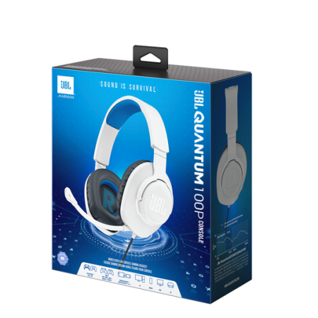 JBL Quantum 100P căști gaming cu fir, alb-albastru (JBLQ100PWHTBLU) [1]