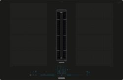 Aparate pentru gatit - Plita incorporabila cu inductie si hota integrata Siemens EX807NX68E iQ700, 80 cm, flexInduction, climateControl, Home Connect, negru