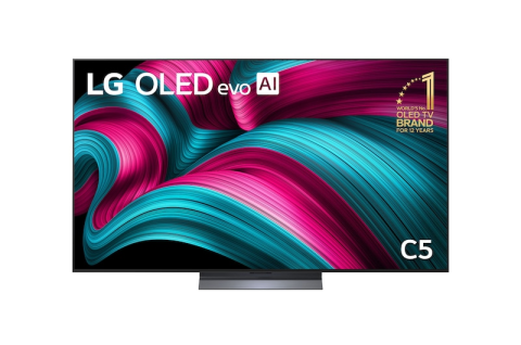 Televizor LG OLED65C57LA, 65 inch, 4K Ultra HD, Smart TV webOS, Dolby Vision, Dolby Atmos, HDMI 2.1, VRR, WiFi, negru [1]