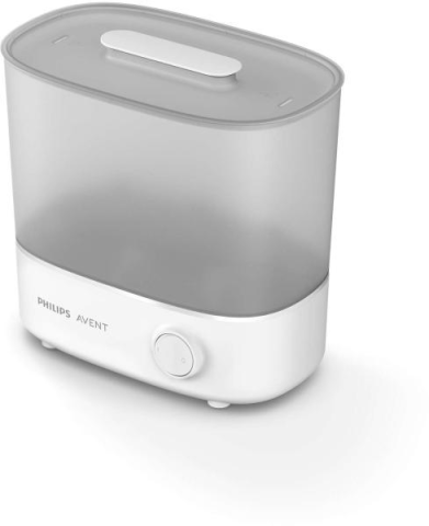 Sterilizator electric cu abur pentru biberoane, 6 biberoane, ciclu 10 minute, alb [1]