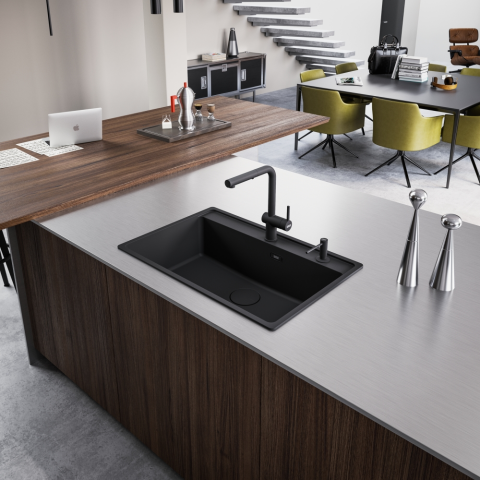Chiuveta Fragranite MRG 610-72 TL VN Matte Black [1]