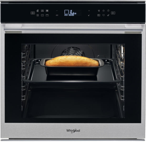 Cuptor incorporabil Whirlpool W7 OM4 4S1 P, 60 cm, 73 L, piroliza, 6th Sense, multifunctie, inox [1]