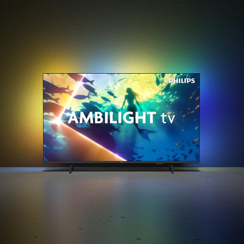 Televizor LED 4K Smart TV 50 inch, Ambilight, Titan OS, Dolby Vision Atmos, HDMI 2.1, negru [1]