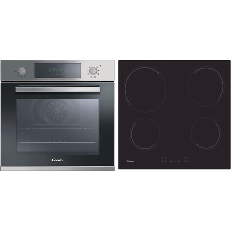 Aparate pentru gatit - Pachet cuptor incorporabil 65 L + plită vitroceramică 60 cm – touch, Clasa A+, inox
