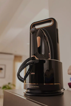 Statii de călcat cu aburi - Staţie de călcat cu aburi Braun CareStyle 9 IS9090BK, 2700 W, talpă EloxalPlus, rezervor 2 L